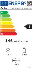 Amica BM130.3AA vgradni hladilnik