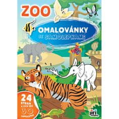 Pobarvanka A4 z nalepkami ZOO