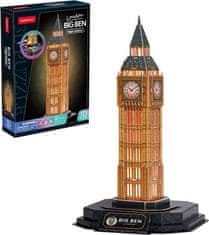 CubicFun Osvetljena 3D sestavljanka Night Edition: Big Ben 32 kosov