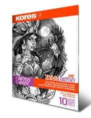 Kores Tattoo papir - 10 listov