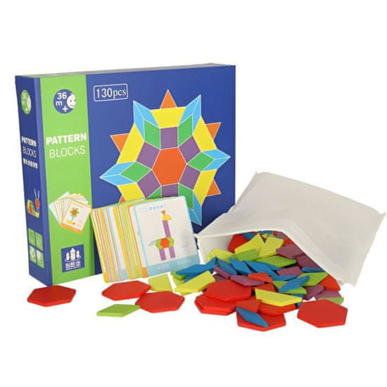 MG Blocks Montessori lesena sestavljanka 155 ks