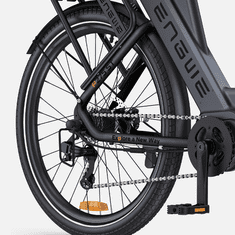 Engwe P275-ST STEP-THROUGH ELEKTRIČNO KOLO 250 W 27,5" Ananda Motor City E-bike s srednjim pogonom 19,2 Ah baterija Samsung, črna