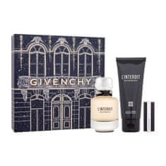 Givenchy L'Interdit Set parfumska voda 50 ml + losjon za telo 75 ml + šminka Le Rouge Interdit Intense Silk 1,5 g 333 za ženske