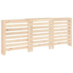 Vidaxl Pokrov za radiator 210x21x85 cm trdna borovina