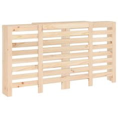 Vidaxl Pokrov za radiator 210x21x85 cm trdna borovina