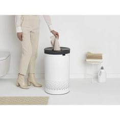 Brabantia Koš za perilo 60L okrogel, bel