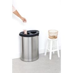 Brabantia Koš za ločevanje perila Selector 55L, Matt Steel