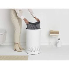 Brabantia Koš za perilo 60L okrogel, bel