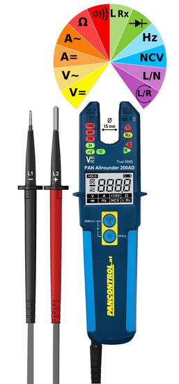 Pancontrol Preizkuševalec napetosti PAN ALLROUNDER 200AD dvopolni