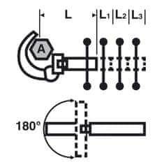 Virax KLJUČ ZA UMIVALNIKE - 261420 - SANICROM 1,1/2" REVERZIBILEN