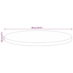 Vidaxl Mizna plošča Ø 90x3,8 cm okrogla trden predelan les