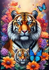 Alipson Puzzle Mother's love: Tigers 1000 kosov