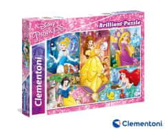 Clementoni - Puzzle Brilliant 104 princese