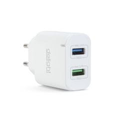 Delight 55045-2WH 2USB White, hišni polnilec