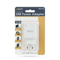 Delight 55045-1WH 1USB White, hišni polnilec