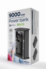 Gembird QC3.0 power bank za hitro polnjenje, 9000 mAh, 20W črn (PB09-TQC3-01)