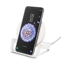 Belkin BOOST CHARGE Qi 10W brezžični polnilec s stojalom, bel