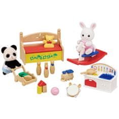 Sylvanian Families Set mladički snežnega zajca & pandi 