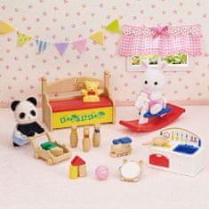 Sylvanian Families Set mladički snežnega zajca & pandi 