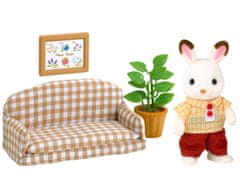 Sylvanian Families Komplet očeta Čokoladnih zajčkov (kavč)