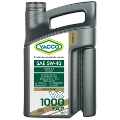 YACCO VX 1000 FAP 5W40 olje, 5 l