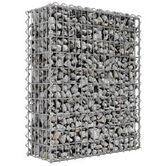 tectake Gabion pravokoten velikost mreže 5 x 10 cm velikost mreže 5 x 10 cm - 100 x 30 x 80 cm