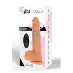 Toyjoy Realistični vibracijski dildo NAKED IV. z vrtljivimi kroglicami 21 cm