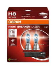 Osram H8 Night Breaker Laser +150% BOX 2 kosa