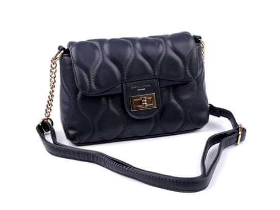 Prešita torbica Crossbody 22x14 cm - temno modra