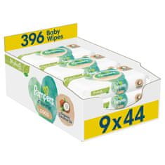 Pampers Harmony Coconut brez plastike 9x44 vlažilni robčki