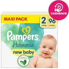 Pampers Plenice za enkratno uporabo Harmony velikost 2 (96 kosov) 4-8 kg