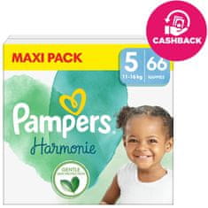 Pampers Plenice za enkratno uporabo Harmonie velikost 5 (66 kosov) 11-16 kg