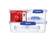 Sistema Sistema KLIP IT PLUS Komplet 6 škatlic za hrano 2x 180 ml, 2x 400 ml, 1x 1 l in 1x 2,2 l