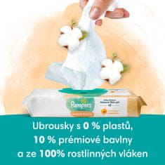 Pampers Harmonie Protect & Care čistilni robčki 4 pakiranja = 176 robčkov