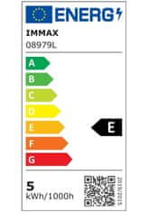 Immax LED namizna svetilka FALCON z RGB osvetlitvijo/ 7W/ 350lm/ 5V/2A/ budilka/ bela