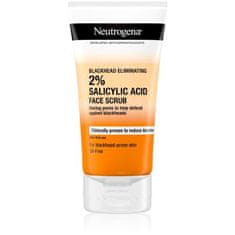 Neutrogena Blackhead Eliminating 2% Salicylic Acid Face Scrub piling proti ogrcem 150 ml unisex