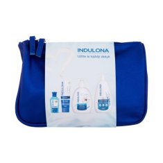 Indulona Original Set krema za telo Original 400 ml + krema za roke Original 75 ml + tekoče milo Original 300 ml + čistilni gel za roke Panthenol 80 ml + kozmetična torbica za ženske