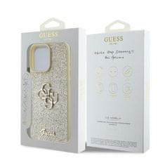 Guess Ovitek za IPHONE 16 Pro Max (Fixed Glitter Big 4G), zlat