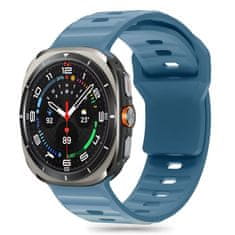 Tech-protect Silicone Line pašček za Samsung Galaxy Watch Ultra 47mm, montego blue