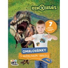 Pobarvanka z železnimi slikami Dinozavri