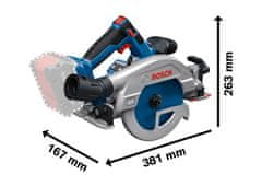 BOSCH Professional GKS 18V-57-2 GX Solo akumulatorska krožna žaga (06016C1001)