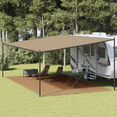 shumee vidaXL Preproga za šotor taupe 400x700 cm HDPE