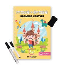 Kiddo World PIŠI & BRIŠI: Drawing castles (3+ let)