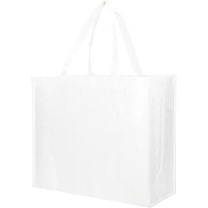 PIGO Vrečka nakupovalna lang tote bag 38x42x10cm - bela