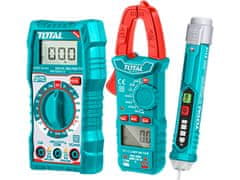 Total Skupaj TMT43028 Digitalni multimeter, kleščni multimeter in komplet za testiranje Digitalni multimeter, kleščni multimeter in komplet za testiranje izmenične napetosti