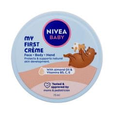 Nivea Baby My First Crème zaščitna in vlažilna krema za telo 75 ml za otroke