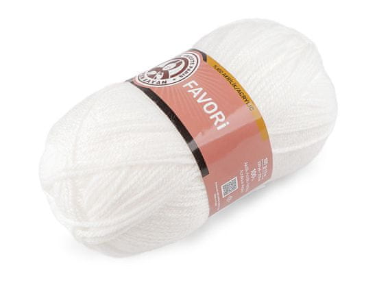 Pletena preja Favori 100 g - (111) Off White