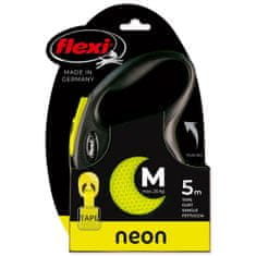 Croci Povodec Flexi New Neon tape M 5m