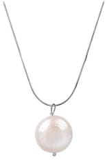 JwL Luxury Pearls Srebrna ogrlica s pravim biserom JL0404 (veriga, obesek)