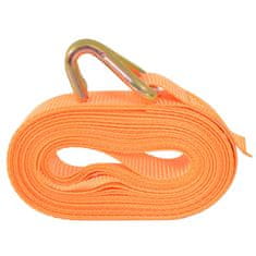 Vidaxl Tovorni vezni trak 10 kosov 0,4 tone 6mx25mm oranžne barve